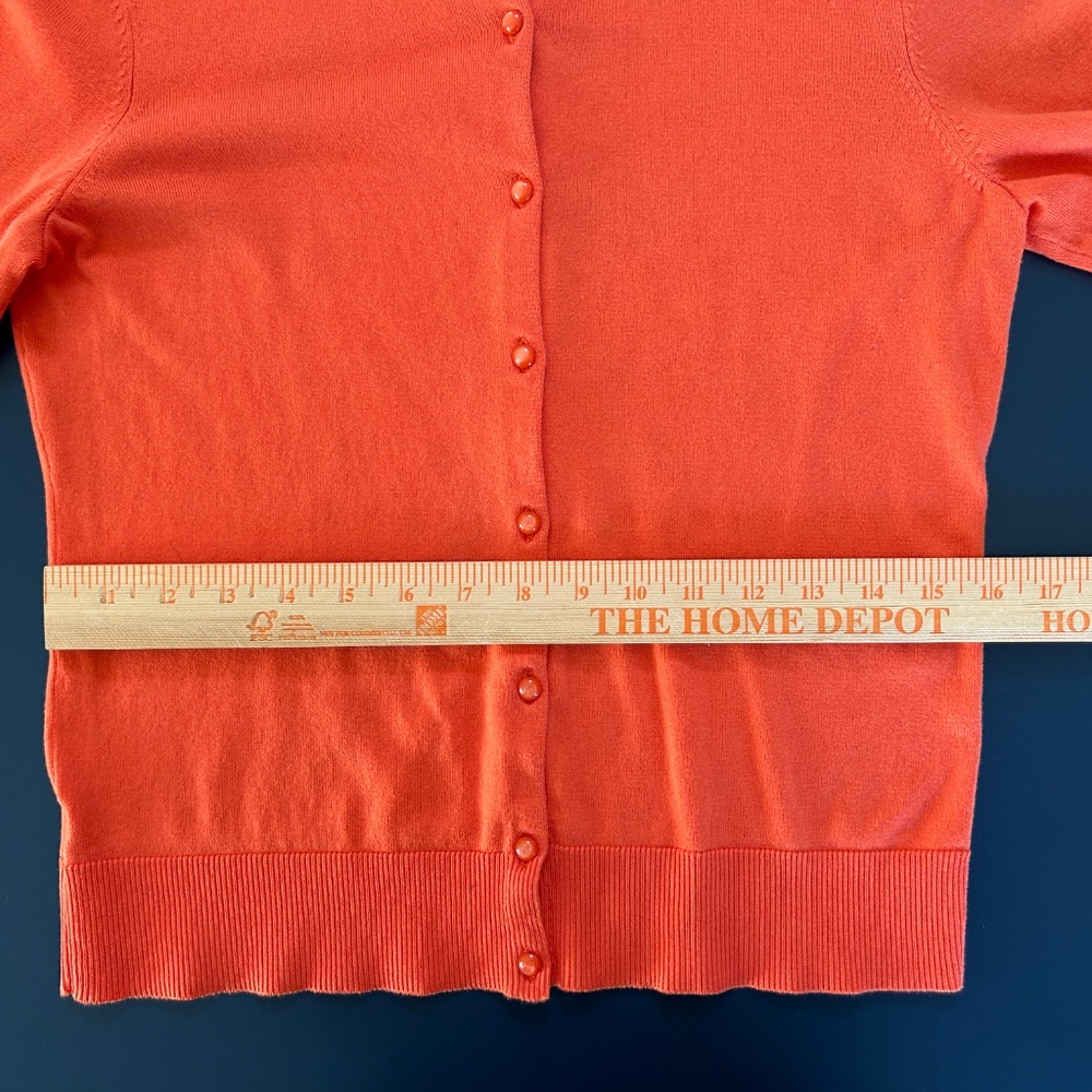 Soft Stretchy Pima Cotton Button Front Cardigan Sweater - Picture 7 of 13
